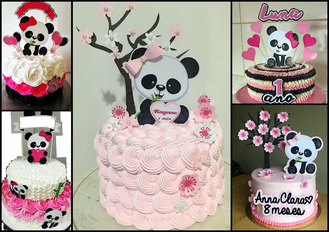 Osita con Flores en Rosa: Toppers para Tartas, Bizcochos o Pasteles para Imprimir Gratis.