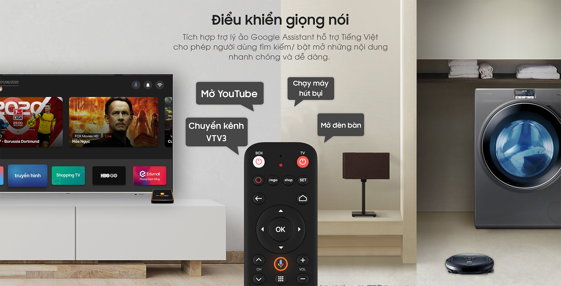 Tìm kiếm giọng gói với FPT Void Remote