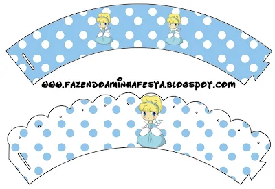 Cinderella Baby Free Printable Cupcake Wrappers.