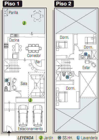 PLANOS PARA CASA EN 160m2 Y 3 NIVELES via www.planosdecasas10.blogspot.com