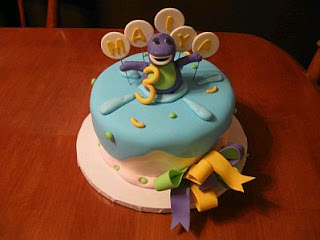Barney Cakes for Children's Parties