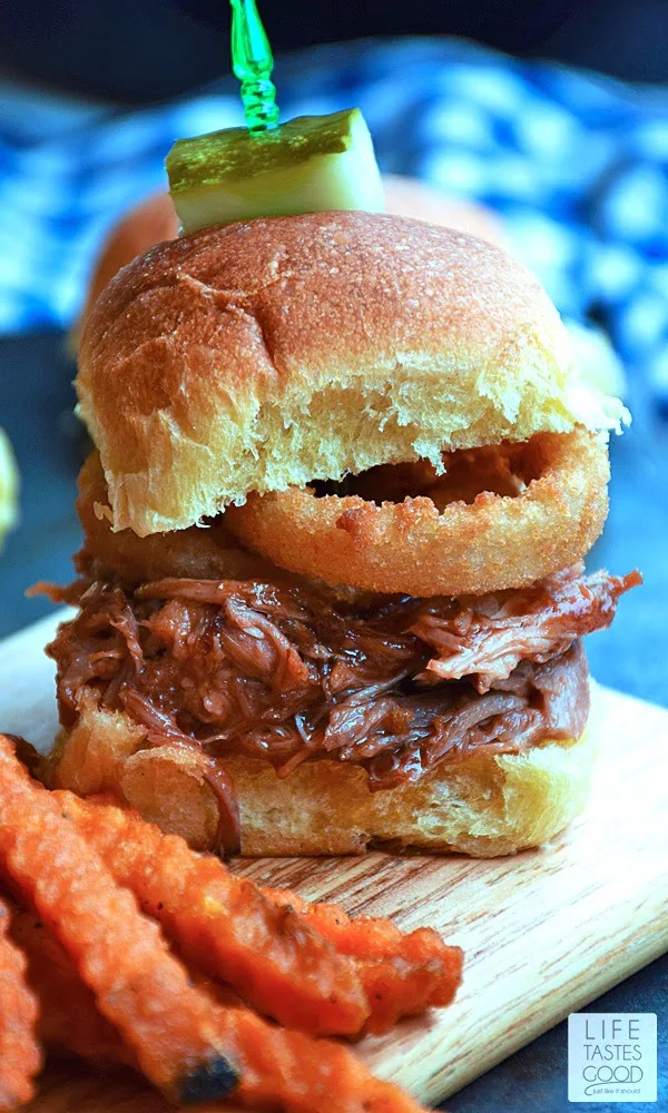 Slow Cooker Pulled Pork Sliders | by Life Tastes Good