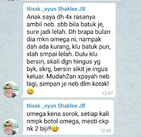 Testimoni Omega Guard Shaklee