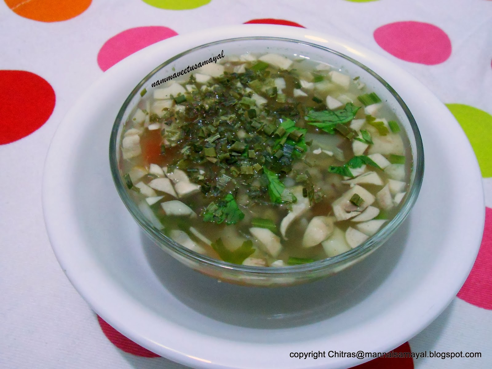 Mushroom buckwheat soup