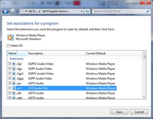 Set this program sebagai Default program