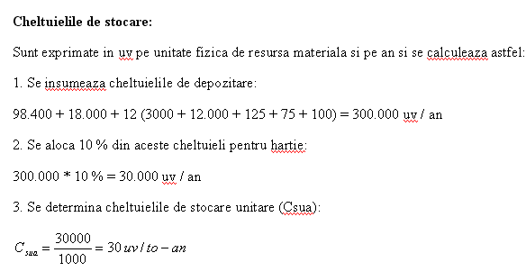 Managementul Aprovizionarii si Desfacerii - problema rezolvata 1