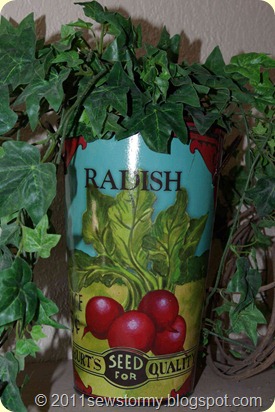 Vintage radish pail