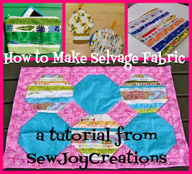 make fabric out of selvages to use in your quilting projects with this tutorial