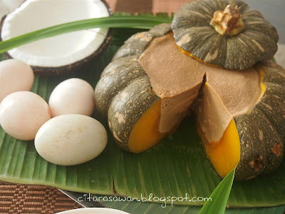 Sangkaya Labu / Thai Pumpkin Custard ~ Resepi Terbaik