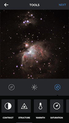 orion nebula in instagram