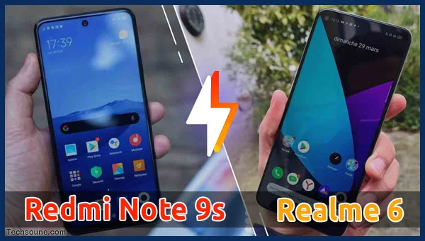 مقارنة Xiaomi Redmi Note 9S و Realme 6