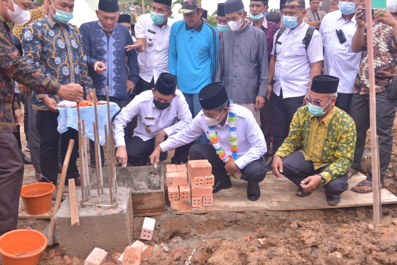 BBS Dampingi Wagup Hadiri Peletakan Batu Pertama Masjid di Arang-arang