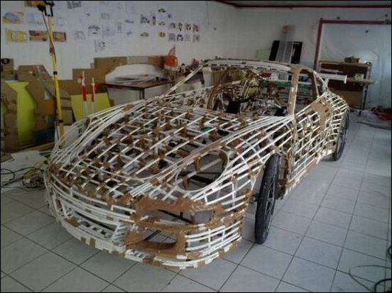 Porsche Car made from a Bicycle 19