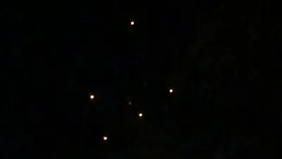 We can see six UFOs in the image here over Fair Oaks, California US in 2017.