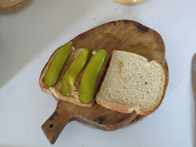 peanut butter and pickle sandwich