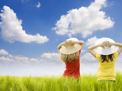 foto de niñas con sombreros