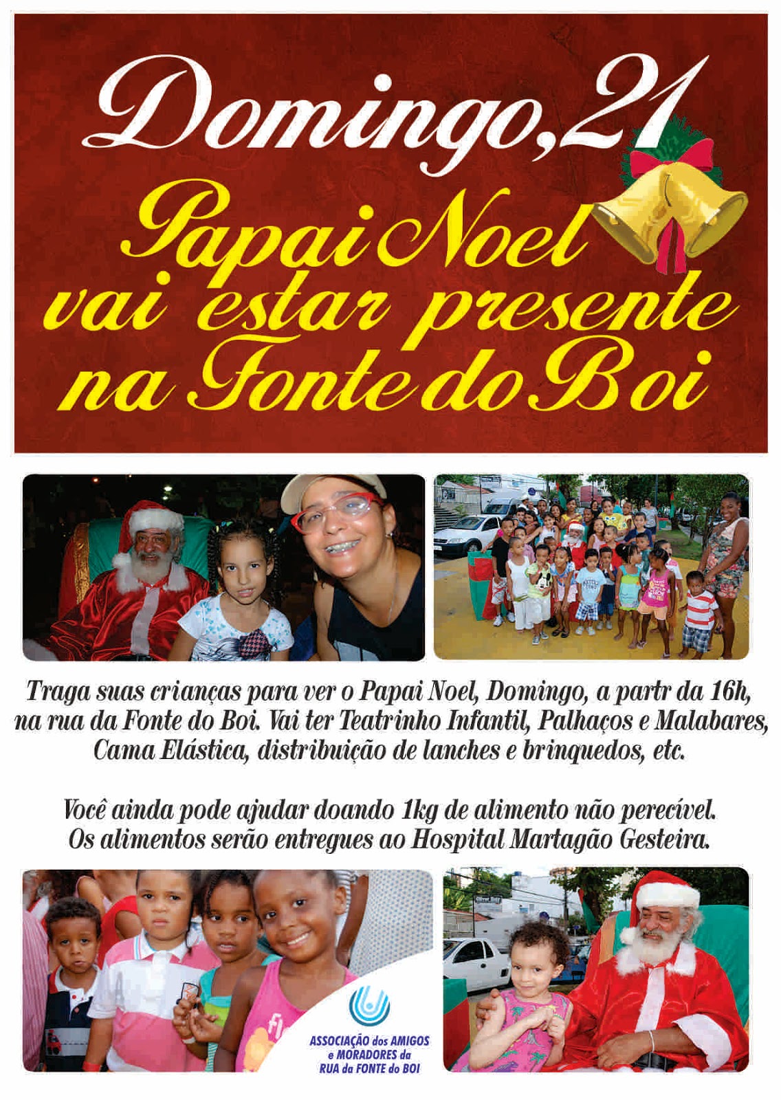 Natal da rua Fonte do Boi, participe