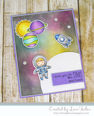 To the Stars and Back card-designed by Lori Tecler/Inking Aloud-stamps and dies from Lawn Fawn