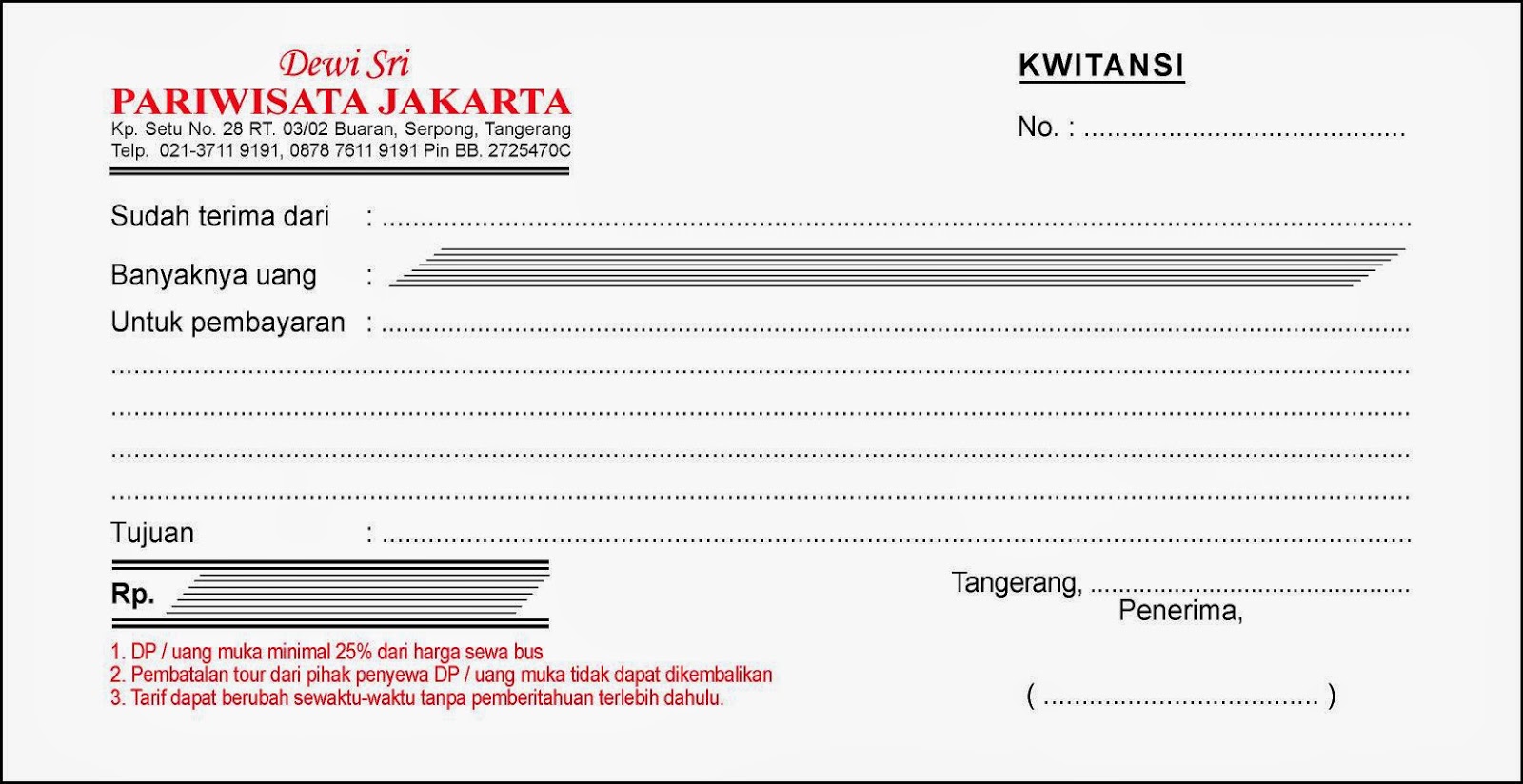 Cetak Nota, Kwitansi dan Surat jalan  JATAYU GRAFIS