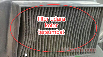 Filter Udara Motor Matic  Kotor 