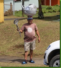 man with pots