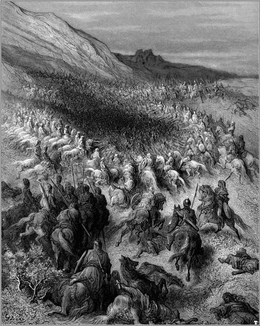 Ричард и Саладин в битве при Арсуфе