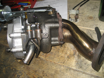 Turbo Charger assembly oil and water lines