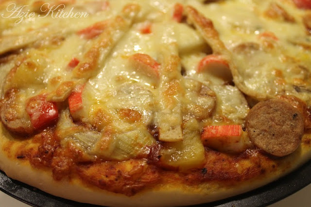 Jom Belajar Membuat Homemade Pizza Dough - Azie Kitchen