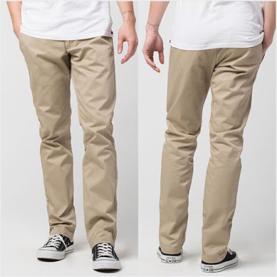 Distributor Celana Chino Pria Abu Hitam Krem