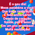 Mensagem de Aniversário Birthday Message