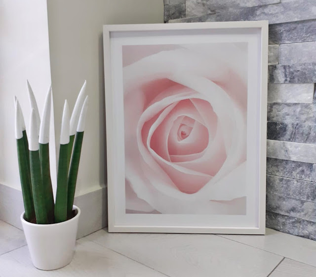 quadro con fiore rosa