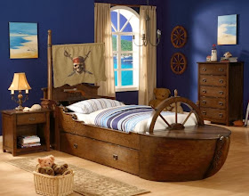 habitación decorada tema piratas