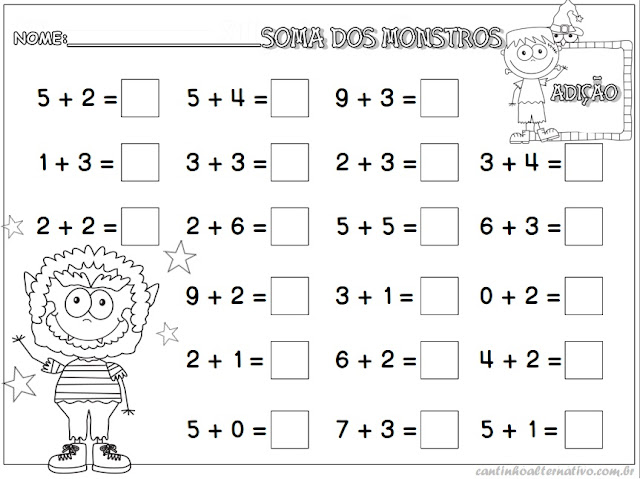 Resultado de imagem para atividades para alfabetizar matematica