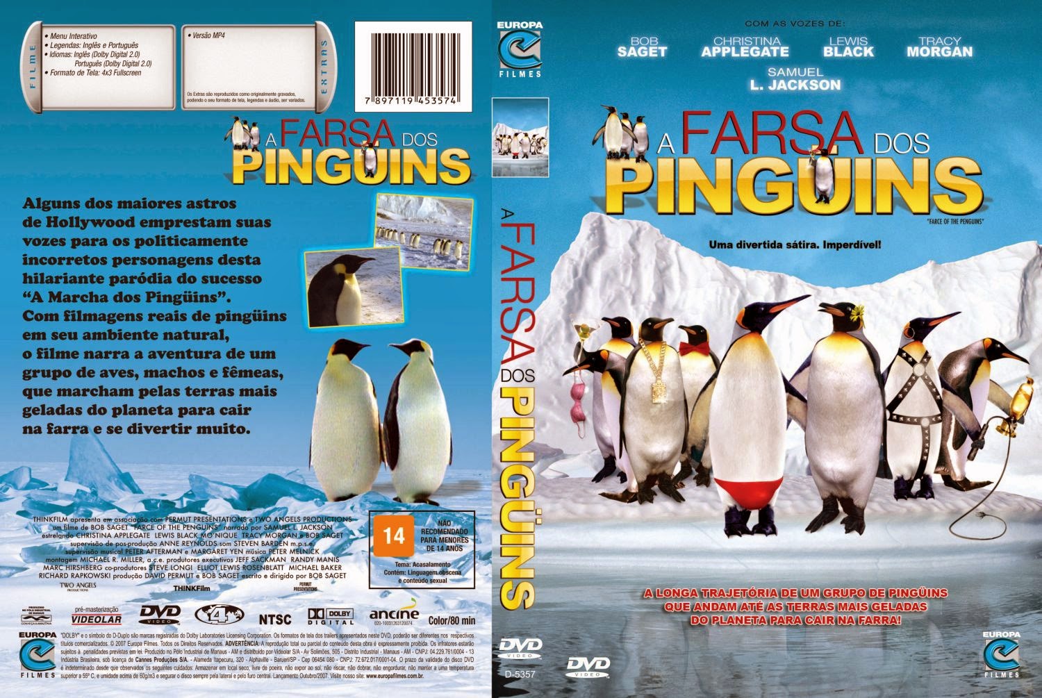 Capa DVD A Farsa Dos Pinguins