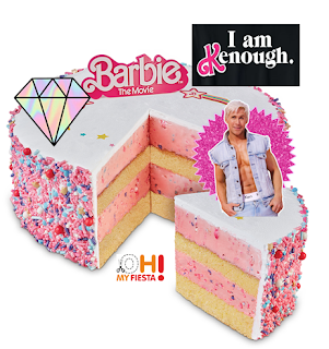 Barbie la Película: Tie Dye I´m Kenough Toppers para Tartas, Tortas, Pasteles, Bizcochos o Cakes para Imprimir Gratis.