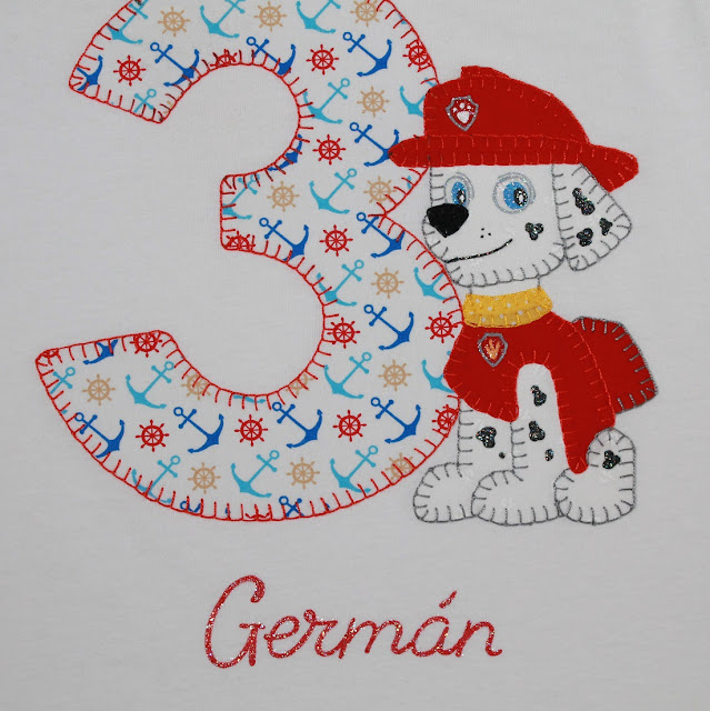 camiseta cumpleaños patrulla canina marshall