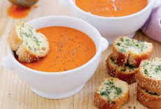 طريقة عمل شوربة الطماطم الايطالية Italian tomato soup  بالجبنة الباريميزان 