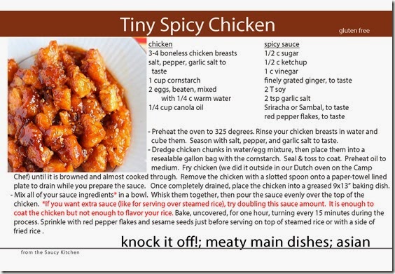 - tiny spicy chicken recipe card