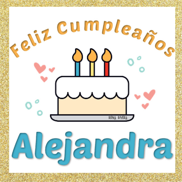 feliz cumpleaños Alejandra