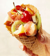 Fresh Fruit Sundae Snack