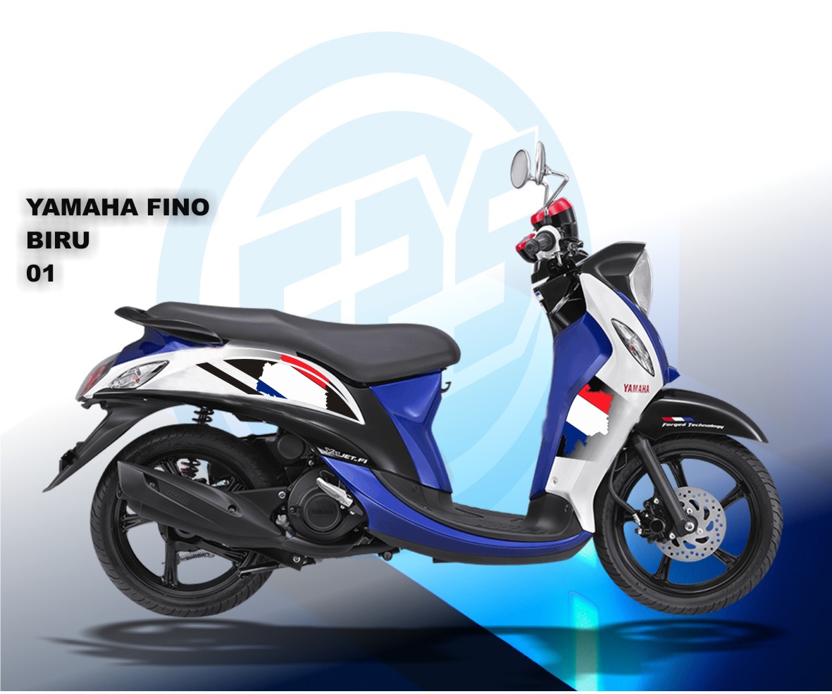 Stiker Motor Yamaha Fino Abstrak STIKER MOTOR STRIPING