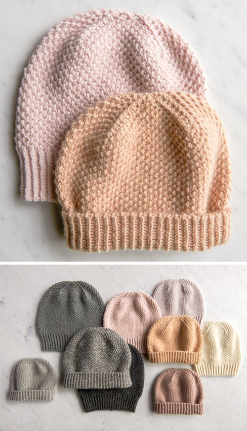 Fluffy Brioche Hat - Free Pattern 