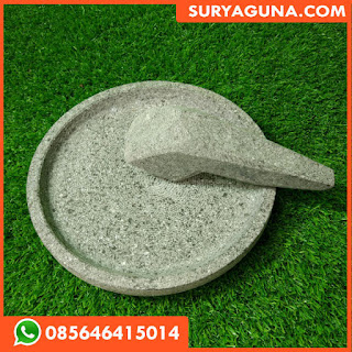 Cobek Asli Batu Diameter 30 cm