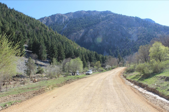 Bozkır Aygır Pınarı Mesire Alanı Yolu Yapılıyor.