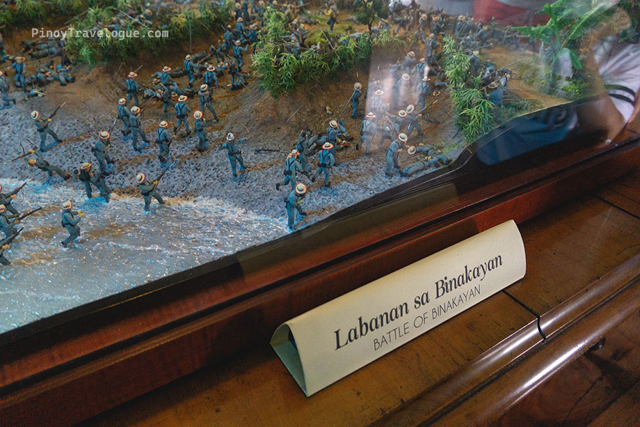 A diorama depicting the Battle of Binakayan