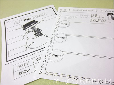 http://www.teacherspayteachers.com/Product/Snowman-Buddy-Activity-and-Craft-Pack-995488