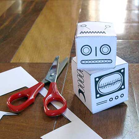 Vegie Smugglers Robot Paper Toy