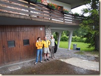 Refuge from the Rain On a Walk on the Cortina Bicycle Path