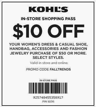 kohls coupons 2018