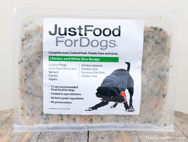 Just Food For Dogs chicken and white rice dog food